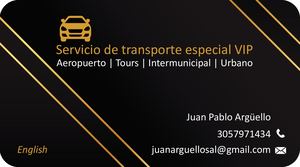 Tarjetas De Presentación Transporte Vip