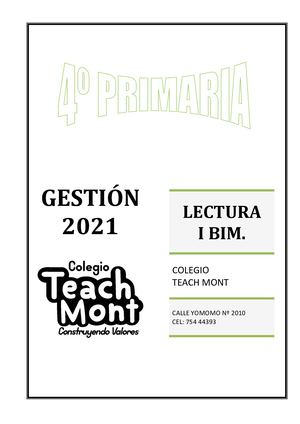 Lectura I Bim