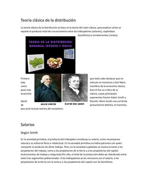 Teoría Clásica De La Distribución