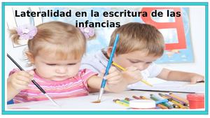 Lateralidad en la escritura de las infancias
