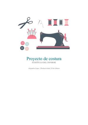 Proyecto De Costura