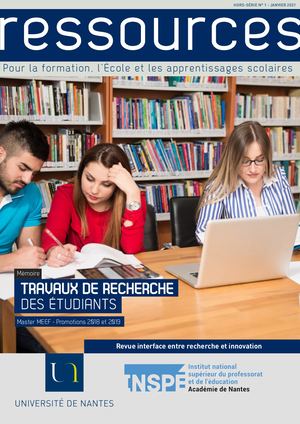 Ressources Hors Série n°1 : Travaux de recherche des étudiants - Promotions 2018 et 2019