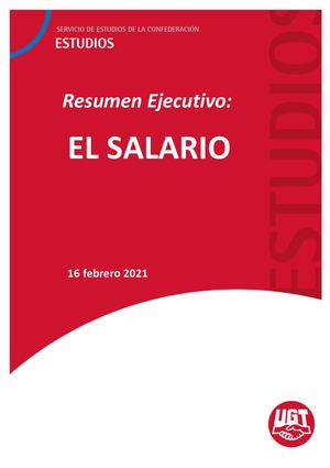 Resumen Ejecutivo El Salario.