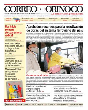 Correo del Orinoco de lunes 22 de febrero de 2021 No. 3.976