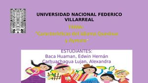 Características Del Idioma Quechua Y Aymara