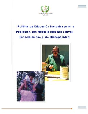 Politica Educacion Inclusiva Pdf
