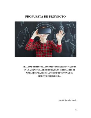 Proyecto Educación Con Realidad Aumentada Final