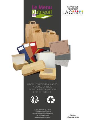 Le Menu Dubreuil - Catalogue La Centrale -  Fev2021