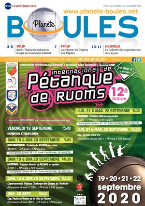 Planète Boules N°36 - Septembre 2020