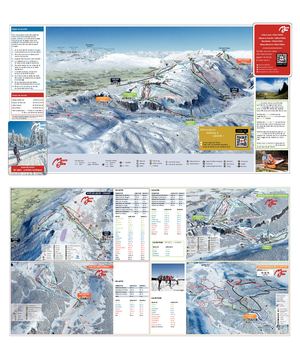 Plan des pistes station Monts Jura