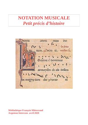 Histoire De La Notation Musicale