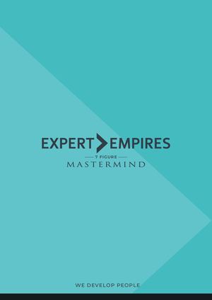 7-Figure Mastermind Workbook January 2021 Edition