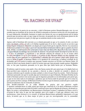 Racimo De Uvas Lectura Rel Octa