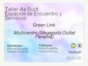 Multicentro Taller De Diseño Ii