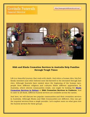 Hindu Cremation Services In Sydney Govinda Funerals