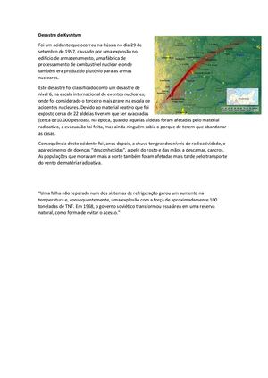 Desastre De Kyshtym