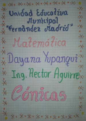Cónicas - Dayana Yupanqui 2A