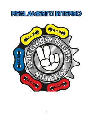 Reglamento Interno De La A C M