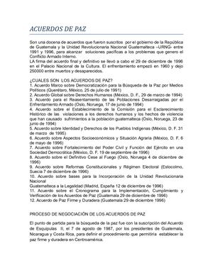 Acuerdos De Paz