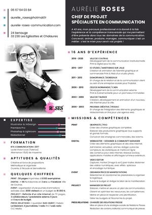 1 - Aurelie Roses Communication Cv