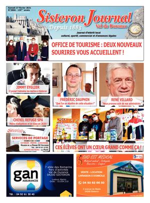 3866 Sisteron Journal Du Samedi 27 Fevrier 2021