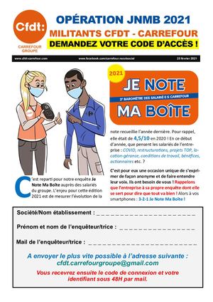 Inscription Je Note Ma Boîte  Février 2021