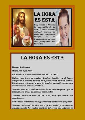 La Hora Es Esta Becerra De Meneses Divaldo Franco