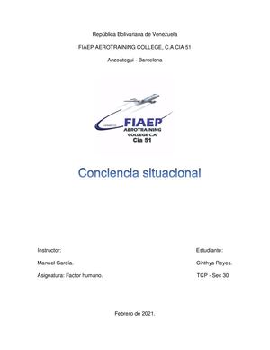 Conciencia Situacional