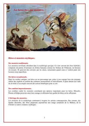 Les Héros Face Aux Monstres