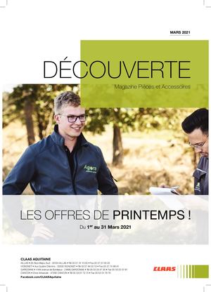 Decouverte Mars 2021 Claas Aquitaine