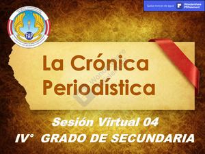 Actividad N°04 La Crónica Periodística