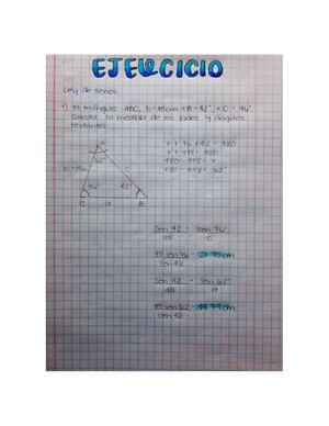 Problemas Aplicando Ley De Senos