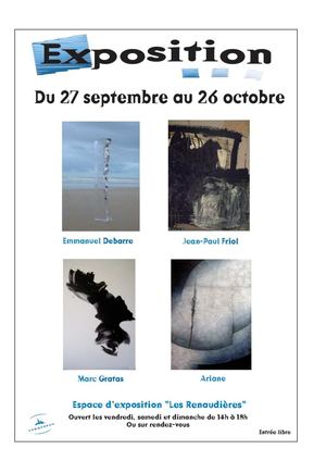 Dossier Présentation exposition A. Clair, M. Gratas, E. Debarre et JP Friol