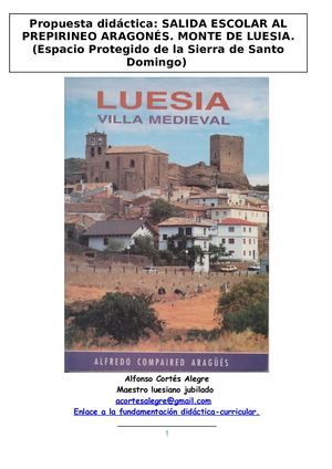 La Salida Didáctica A Luesia Pssd