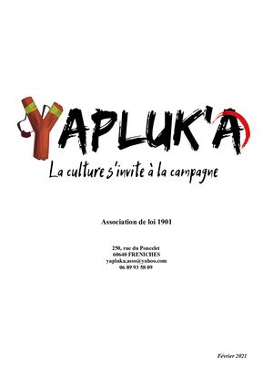 Dossier Yapluka Presentation Fevrier 2021