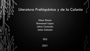 literatura prehispánica y colonial