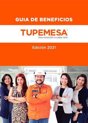 GUIA DE BENEFICIOS - TUPEMESA