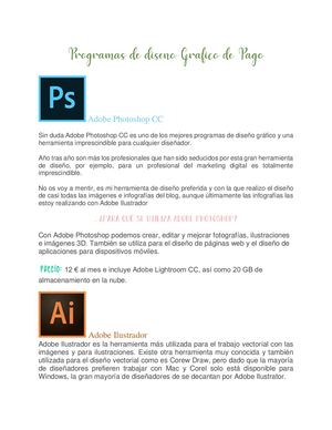 Programas De Diseño Gráfico