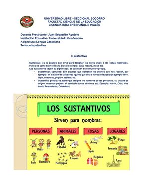 El Sustantivo,tercero Tics