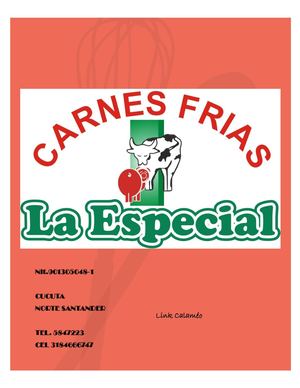 Cartilla Empresa Carnes Frias La Especial