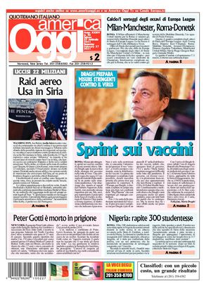 America Oggi 27 Febbraio 2021