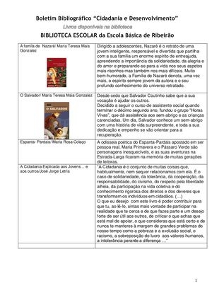 Cidadania: filmes e livros