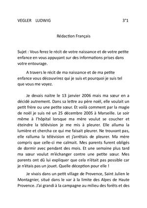 Français Rédaction