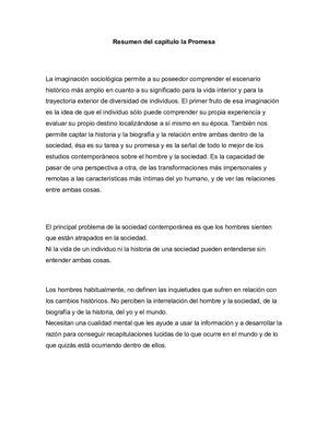 Resumen Del Capítulo La Promesa