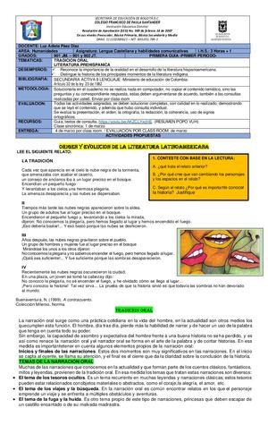 ORIGEN Y EVOLUCION DE LA LITERATURA LATINOAMERICANA