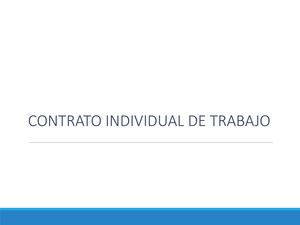 Contrato Individual De Trabajo Recit