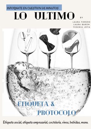 REVISTA DIGITAL, PROTOCOLO, ETIQUETA EMPRESARIAL Y SOCIAL.