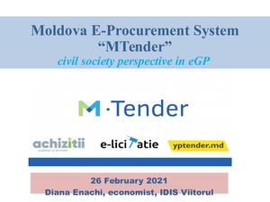 Moldova E Procurement Mtender Diana Enachi