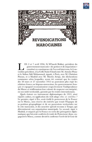Marchat - Revendications marocaines (janvier 1959)