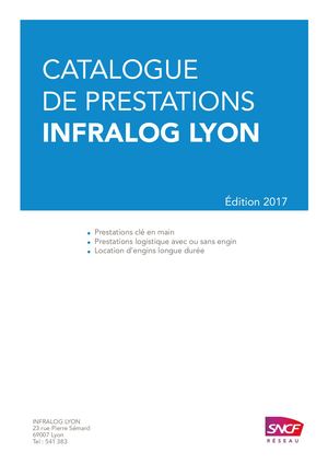 Catalogue De Prestations 2017